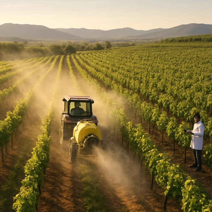 Estrategias de aplicación foliar en viñedos ecológicos