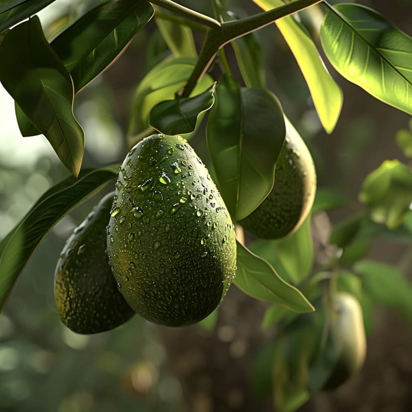 frutos de aguacate retenidos tras corrección NPK y bioestimulantes