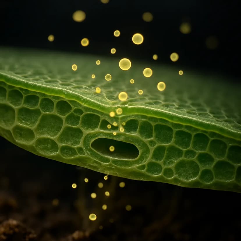 Mecanismos de absorción foliar en aguacate