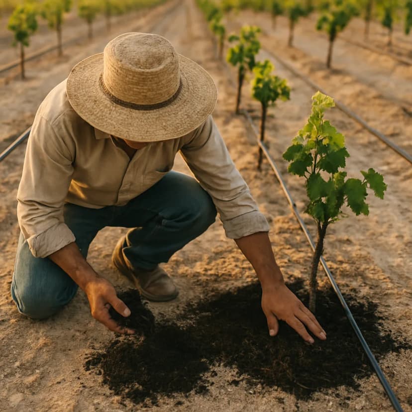 Estrategias de manejo de sales en uva de mesa ecológica