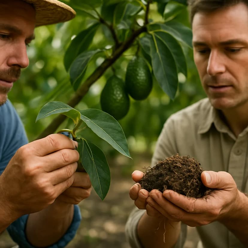 diagnóstico de desequilibrio NPK en aguacate con análisis foliar