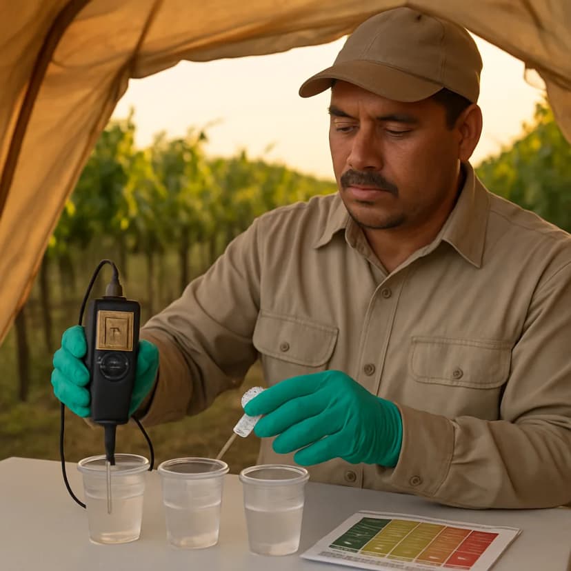 Umbrales de riesgo de salinidad en viñedos