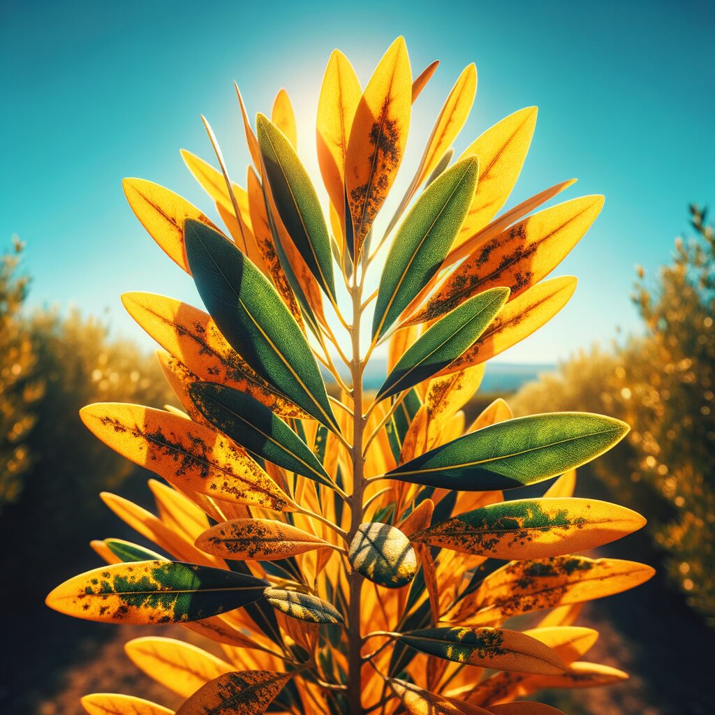 Signs of Nitrogen Deficiency in Olive Trees