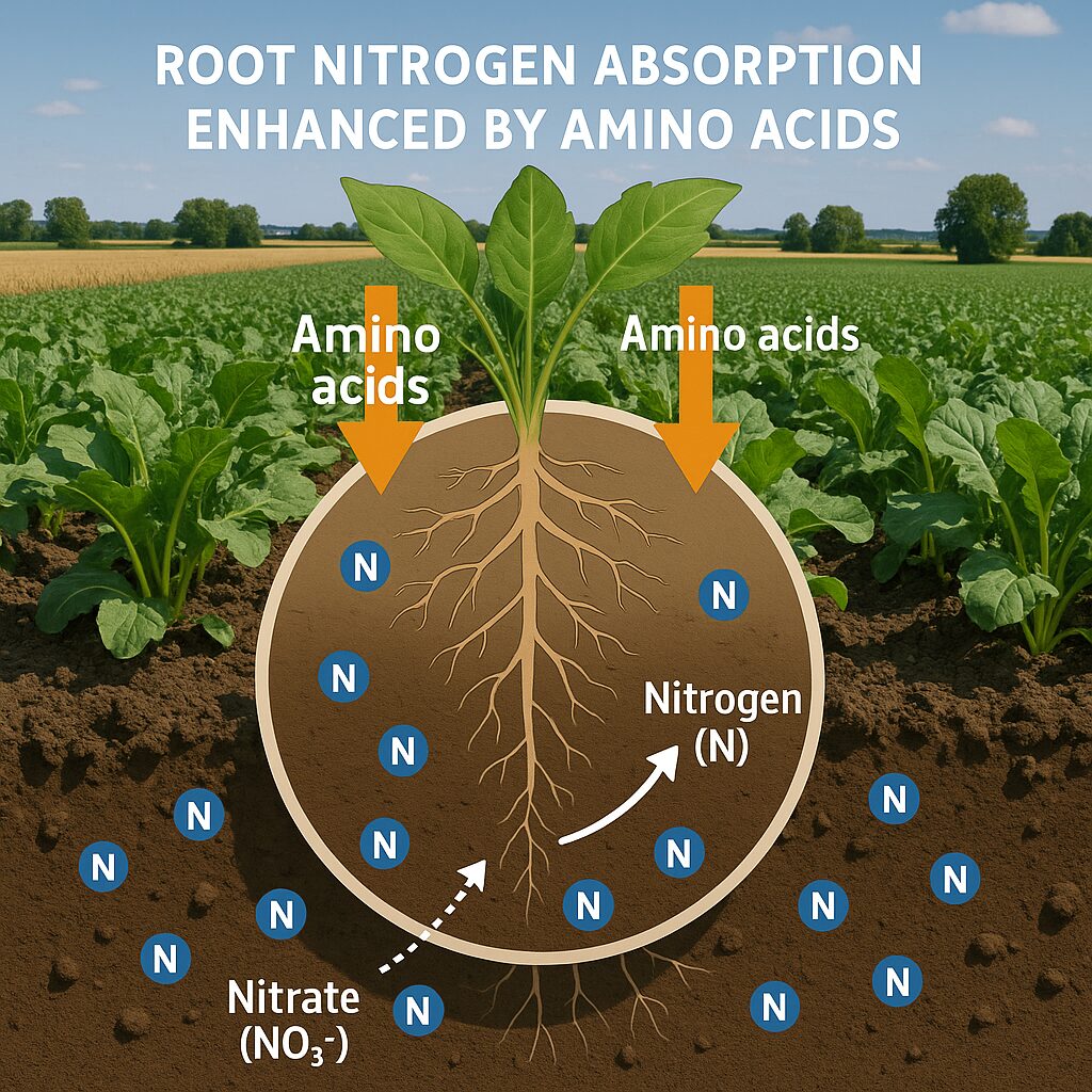 El papel de los aminoácidos en la absorción de nitrógeno