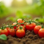 Cultivo de tomates enriquecido con humus de lombriz